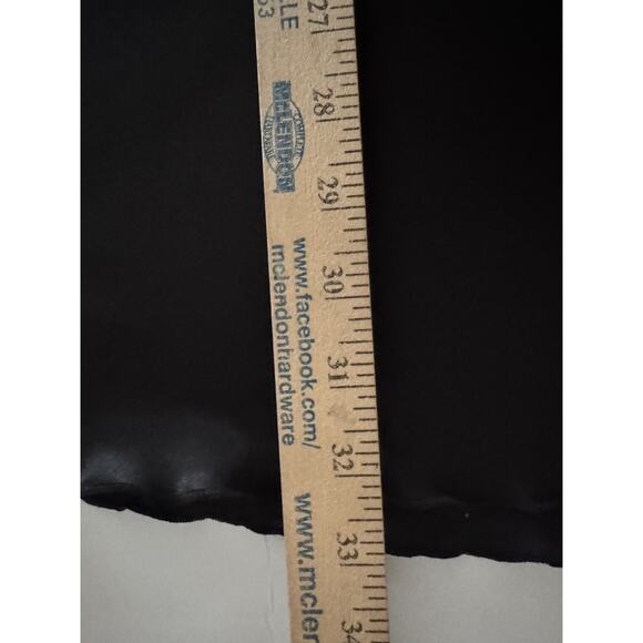 BEBE Black Satin Cowl Neck Slip Mini Dress Women’s Large Y2K New - Picture 7 of 13